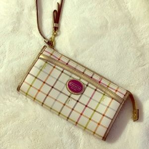 COACH Peyton Tattersall Wallet Wristlet